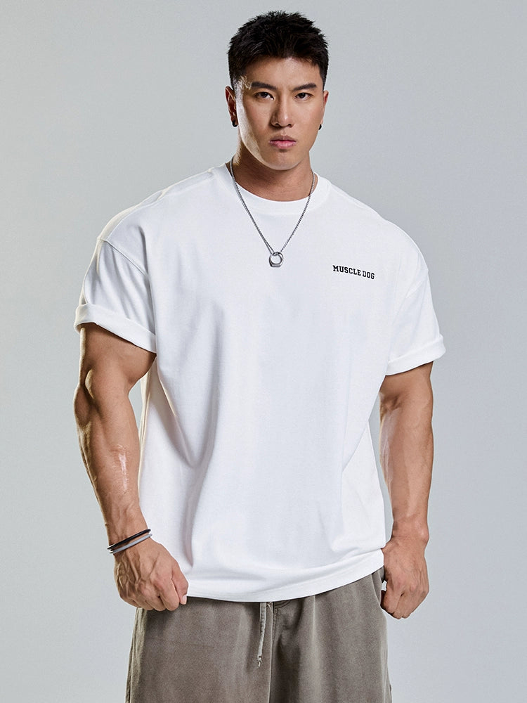 Muscledog Merican Printed Loose Casual Fitness Clothing