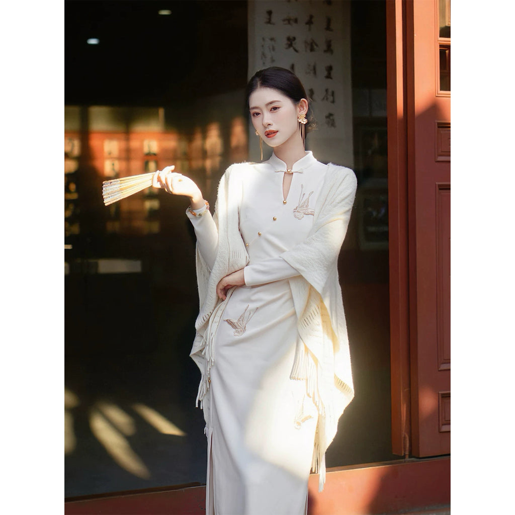 ZIHE High-end Festive Knitted Dress