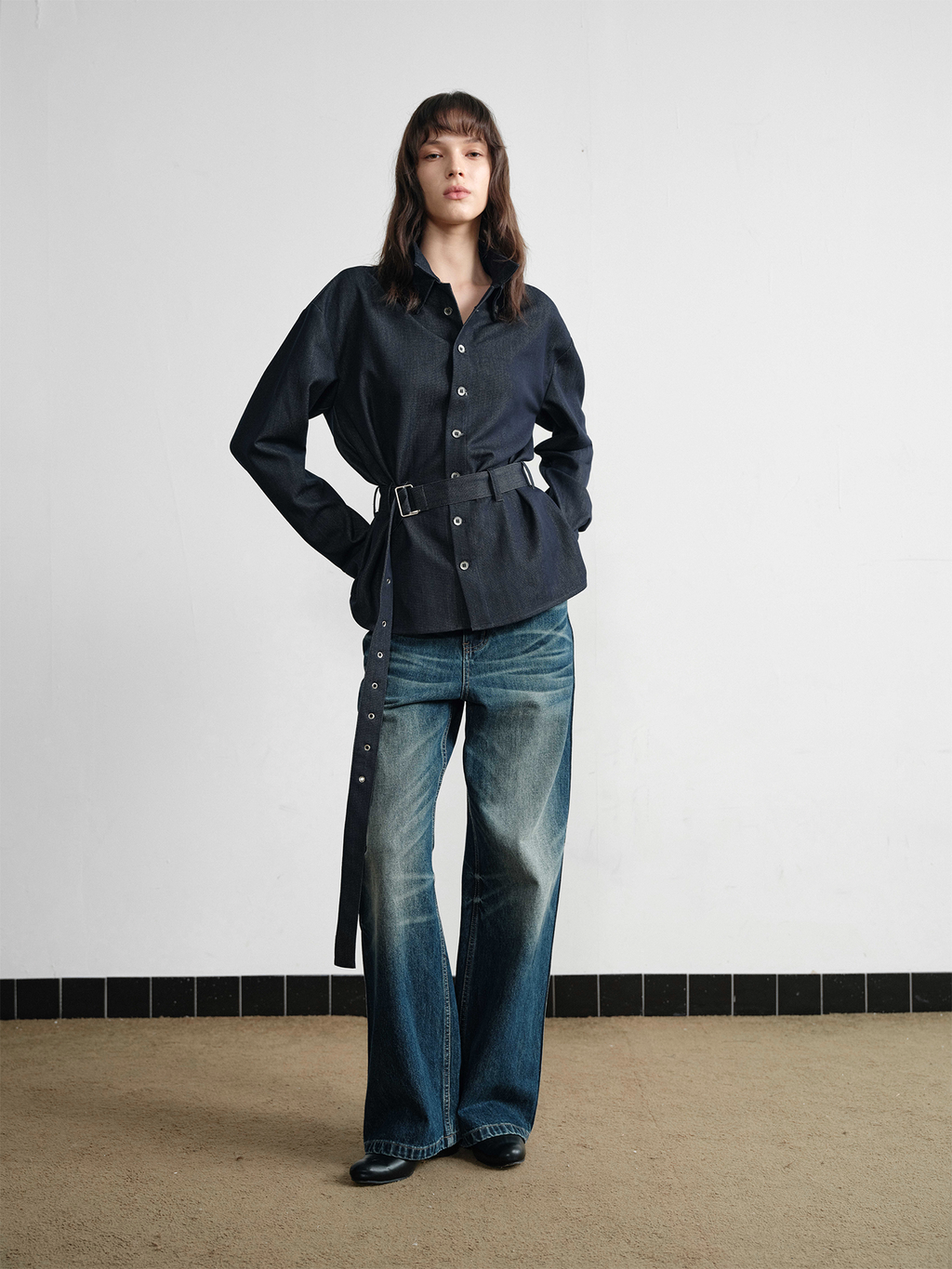 Slight Vogue Versatile Waist Shirt Jacket