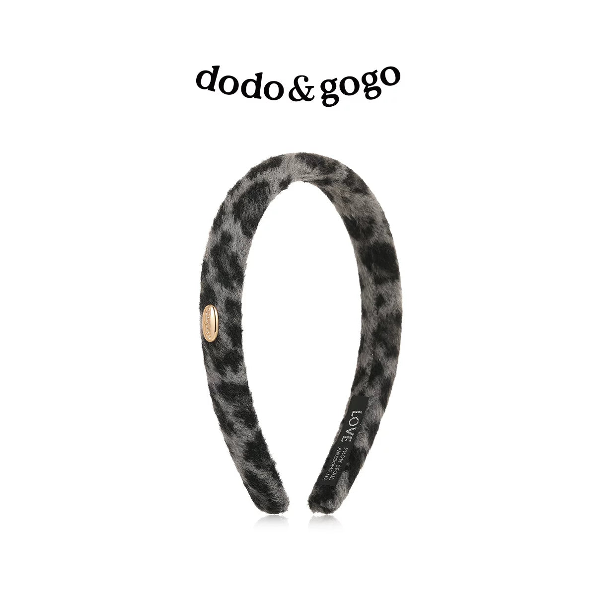 DODOGOGO Plush Leopard Print Headband