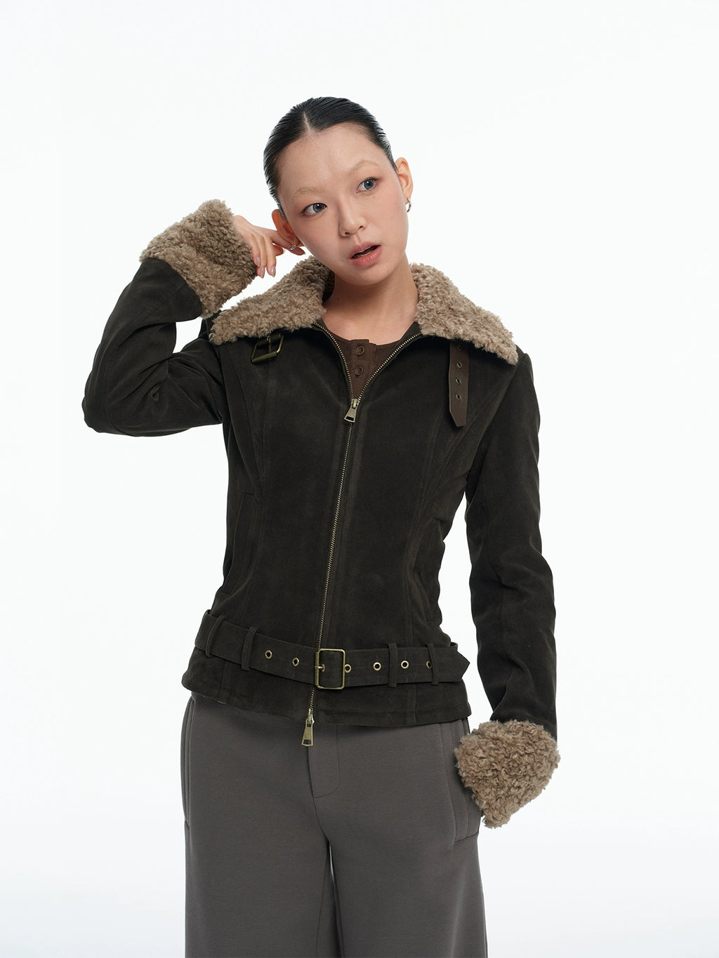 LINY LIBERTY Vintage Thickened Short Jacket
