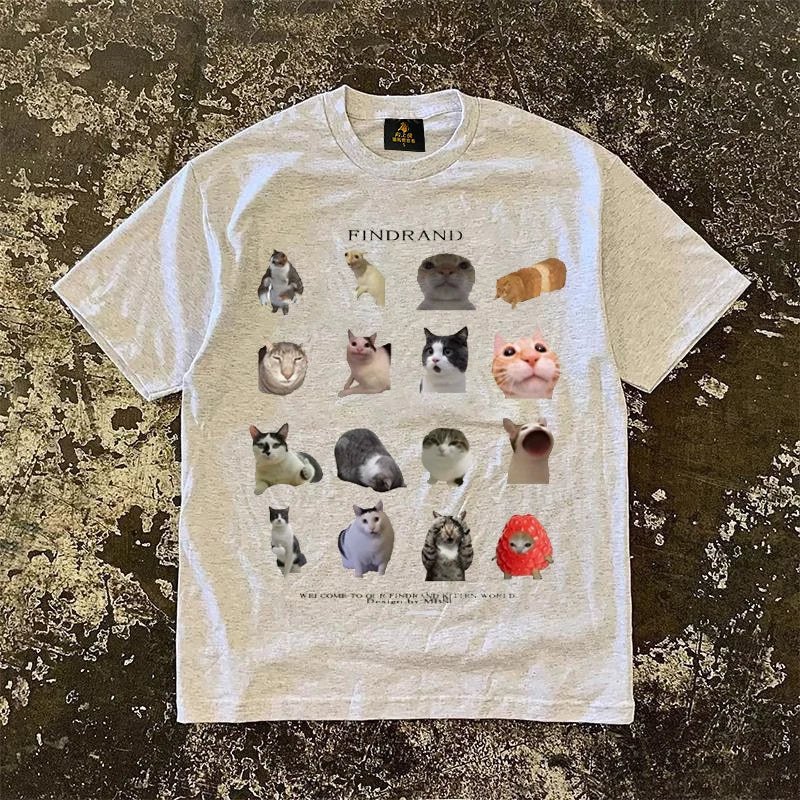 UPUPXIA Animal Print Casual Versatile Tee