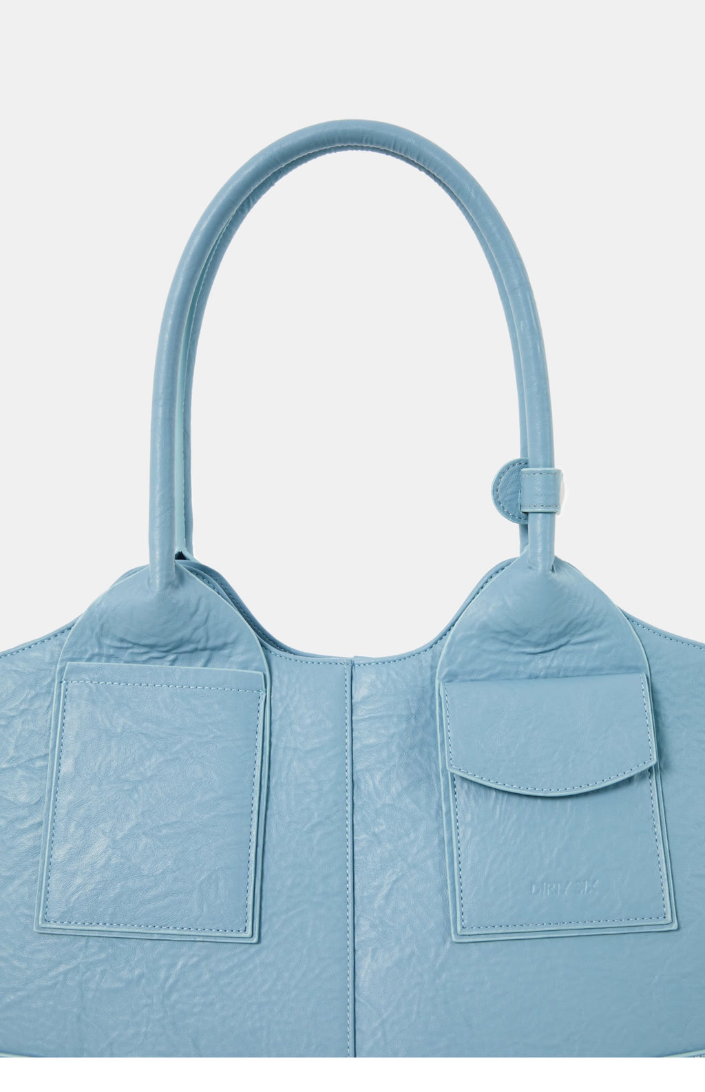 DirtySix Yuri Big Cow Split Leather Tote retro-patterned cowhide large-capacity Bag