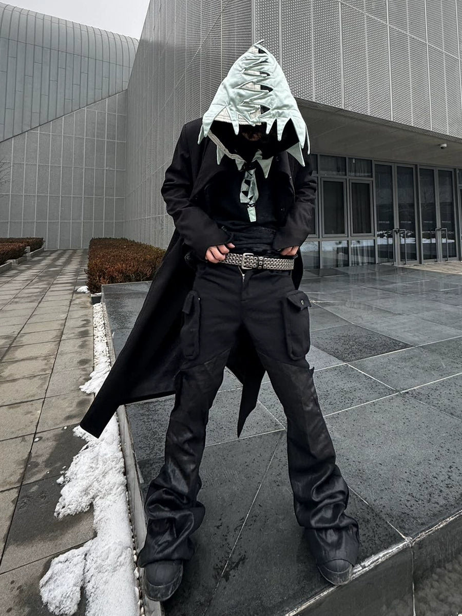 DND4DES Willow Nail First Layer Cowhide Punk Belt Belt