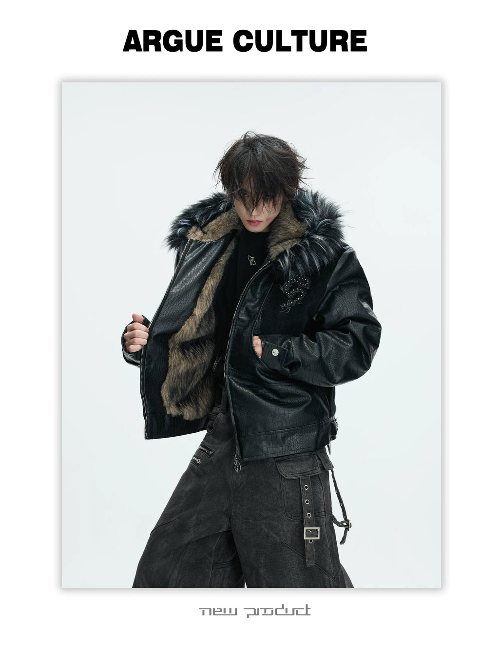 ArguECulturE Crocodile Hooded Padded Jacket