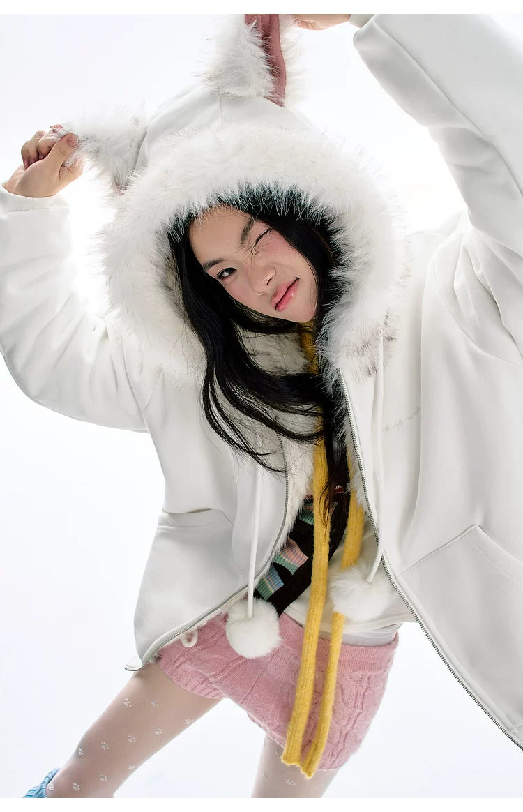 Bjhgfleece-linedheattech Hooded Zipperoutwear