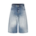 11KN Retro Straight Loose Seven-point Jeans