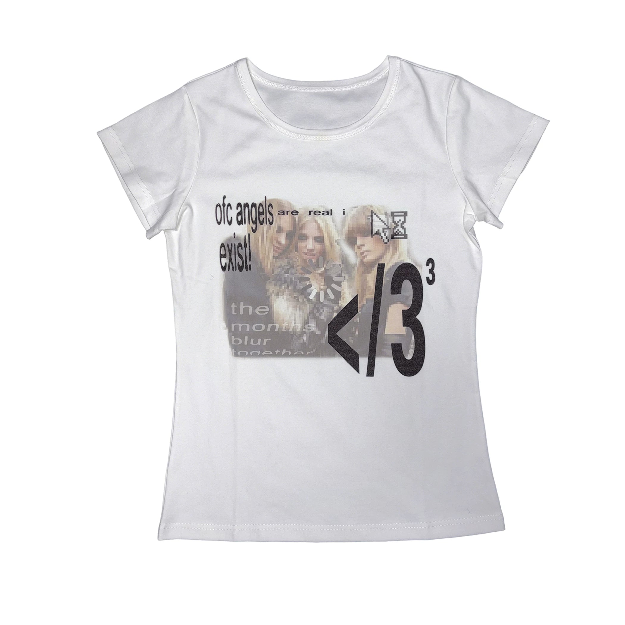 PAIKI Casual Slim Shoulder Tee