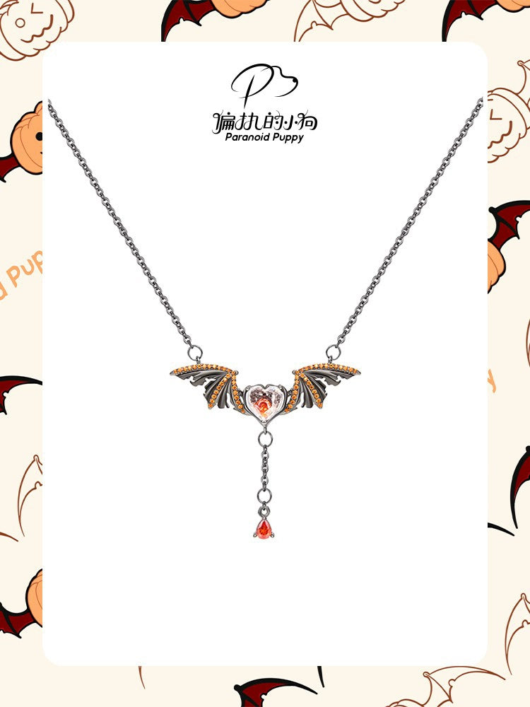 ParanoidP Sweet Cool Bat Wings Fringed Necklace