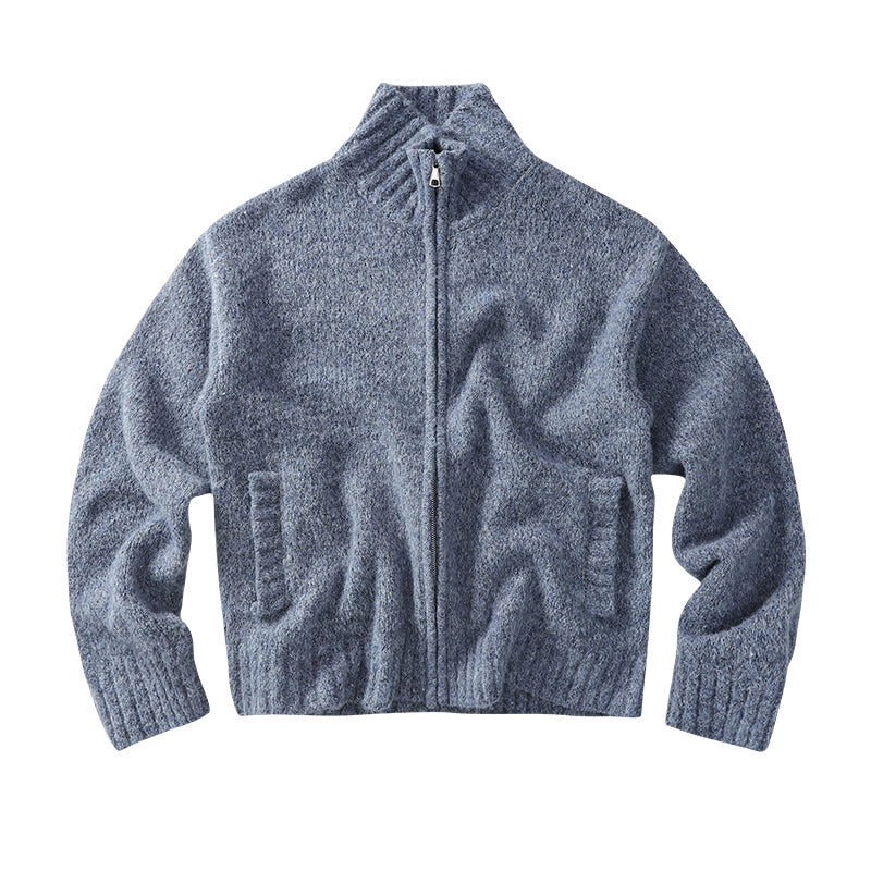 CoosRetro Premium Vintage Stand-Up Collar Sweater