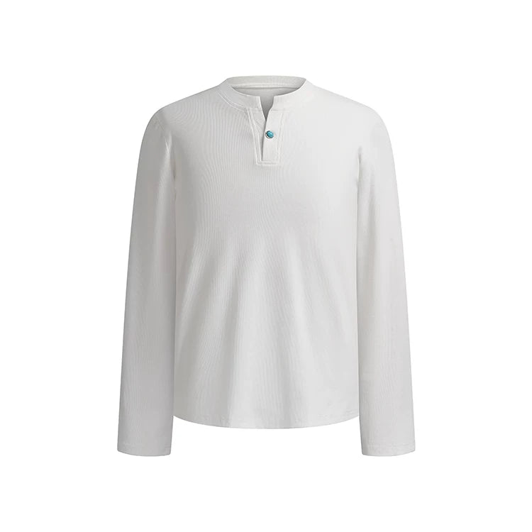DM Tenacious Front Shoulder V Neck Casual Long Sleeve