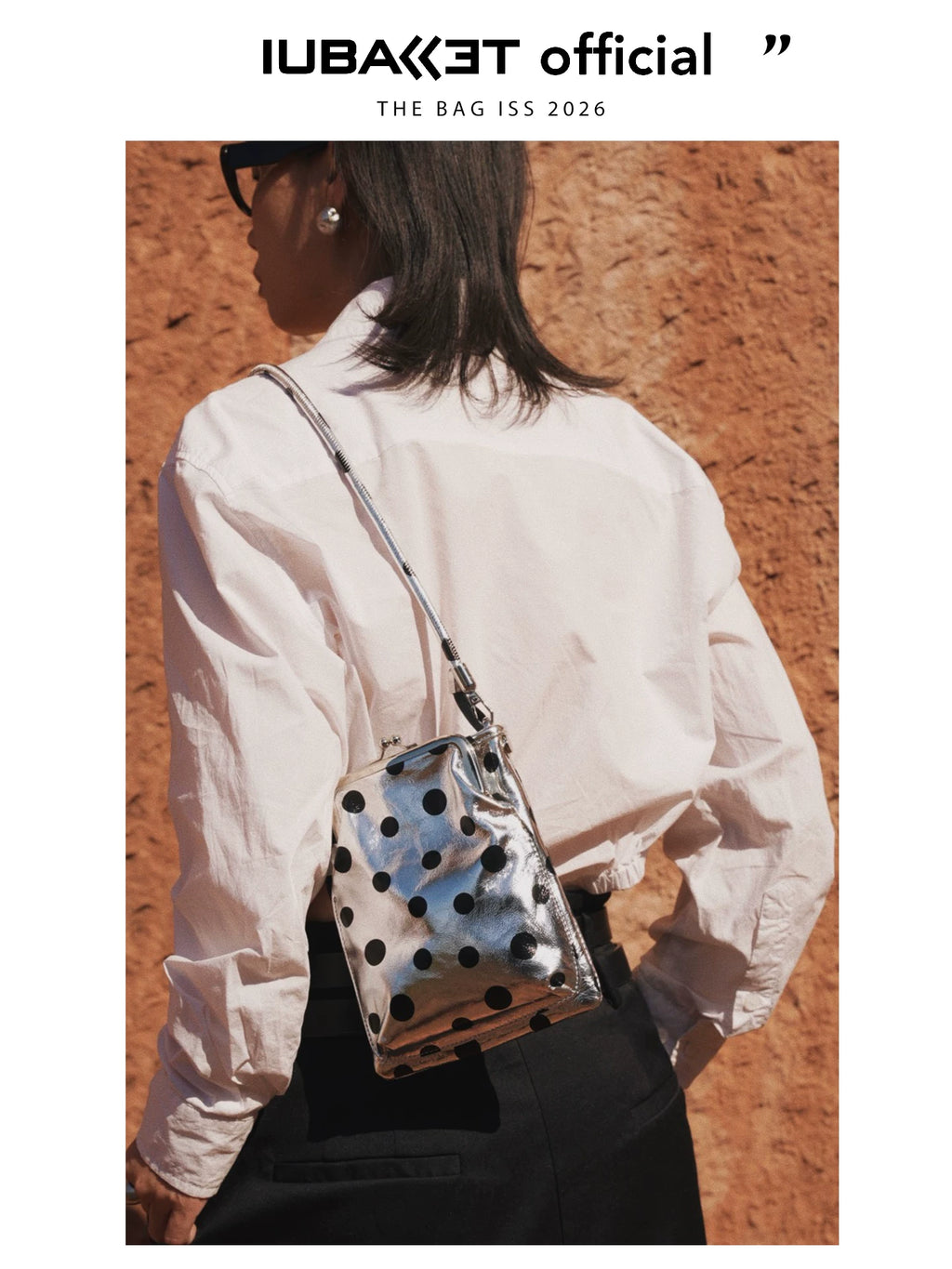IUBALLET Polka Dot Mini Oblique Span Small Square Bag