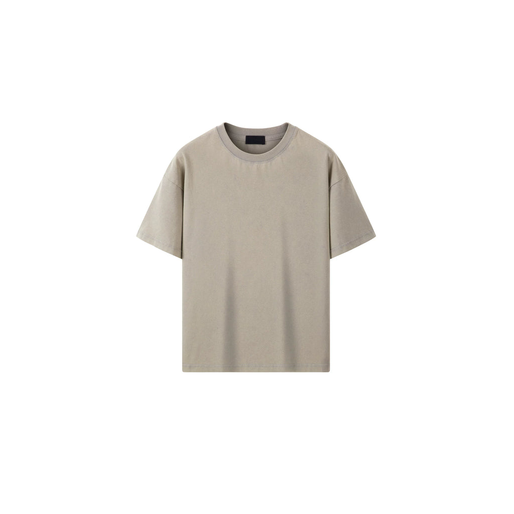 PLUS NO LOGO Washed and Old Casual Loose Tee