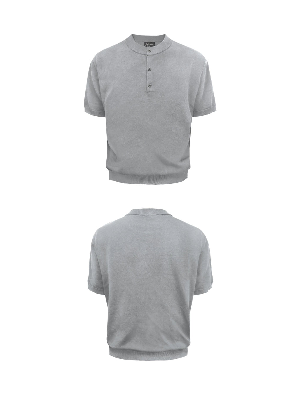WANNA LAB Tencel Knitted Shoulder Tee