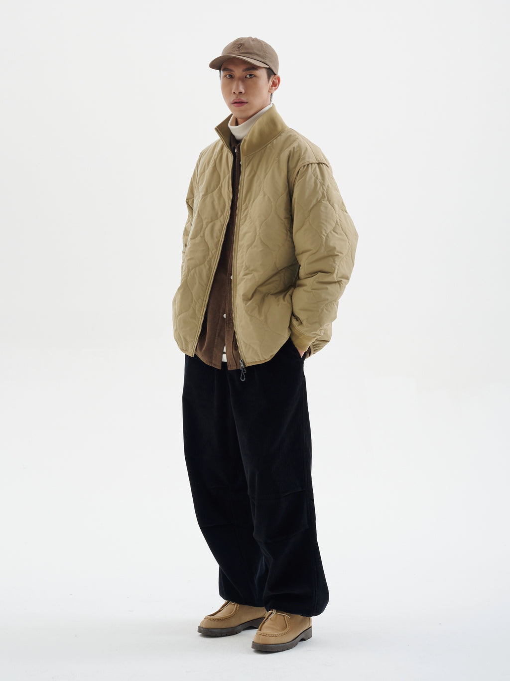 BUTTBILL three-proof Japanese retro gourd Shirley cotton clothes thickened Jacket