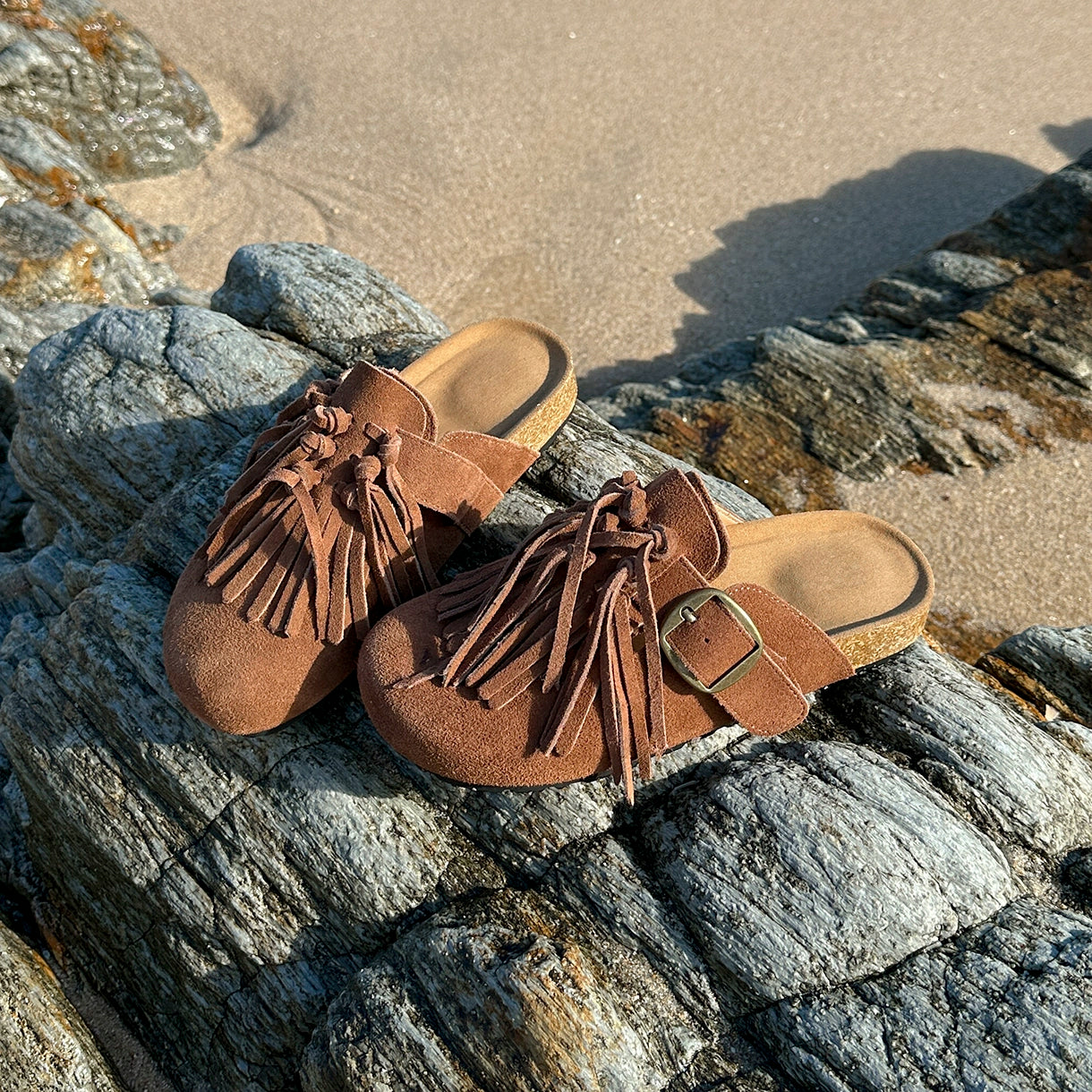 Lidaren Produced Versatile Retro Casual Thick Bottom Baotou Slippers