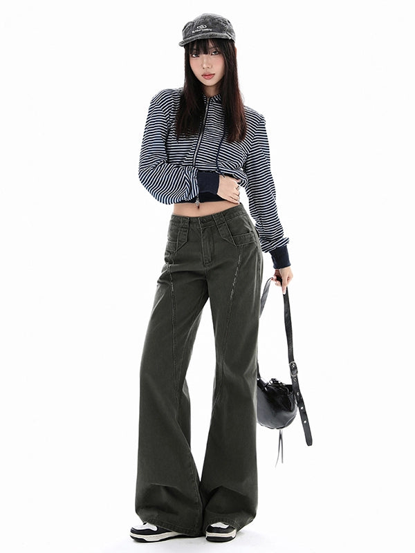 KPSR Vintage Slightly Stretched Wide-Leg Jeans