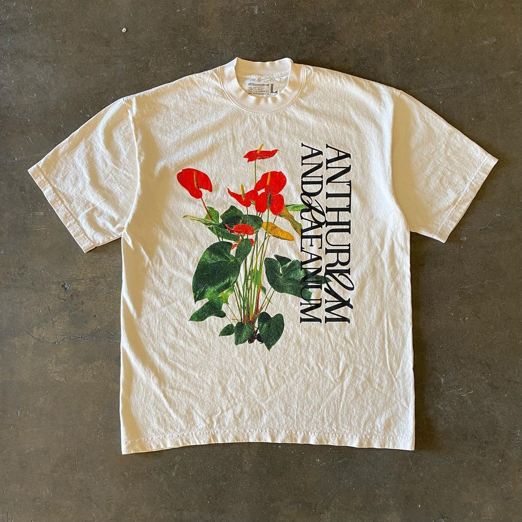 Wang Youbing Studio! Flower 260g 100% Cotton Tee