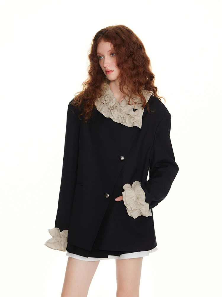 SUREENOUGH Vintage Lace Blazer