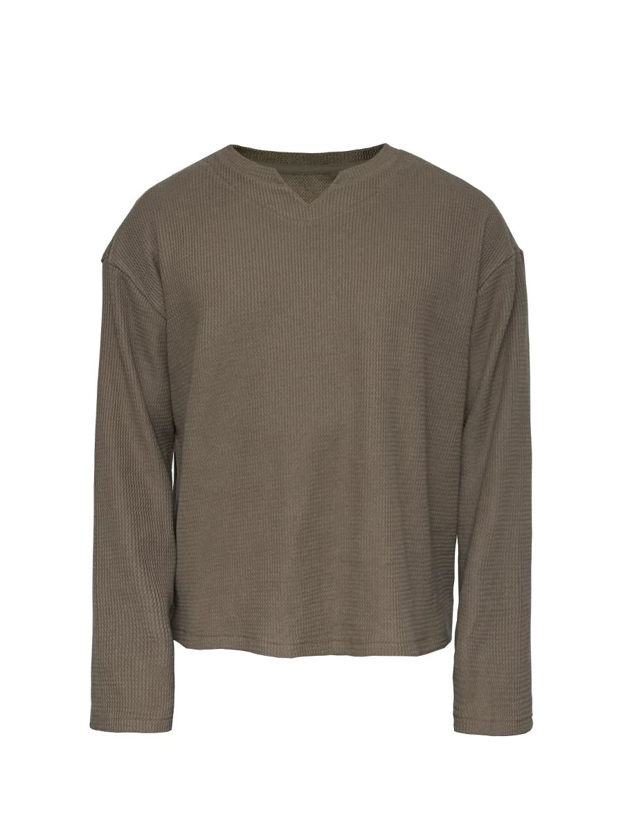 JCAESAR Snake Bone V-neck Versatile Sweater