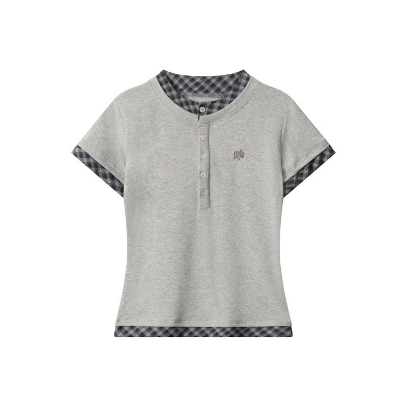 Nariele Fake Two Tops Slim and Thin Tee