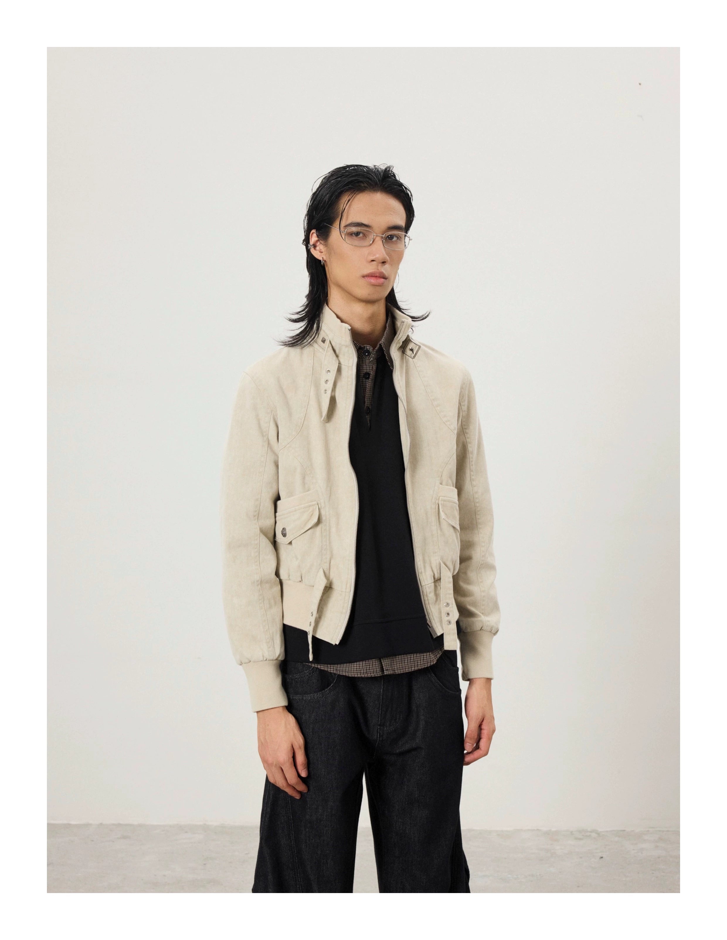 BTSG Vintage Short Slim Fit Work Jacket