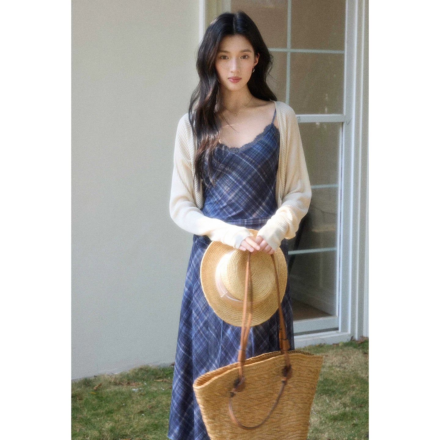 TYANG Waist Mesh Suspender Dress