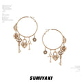 SUMIYAKI Retro Key Love Earrings