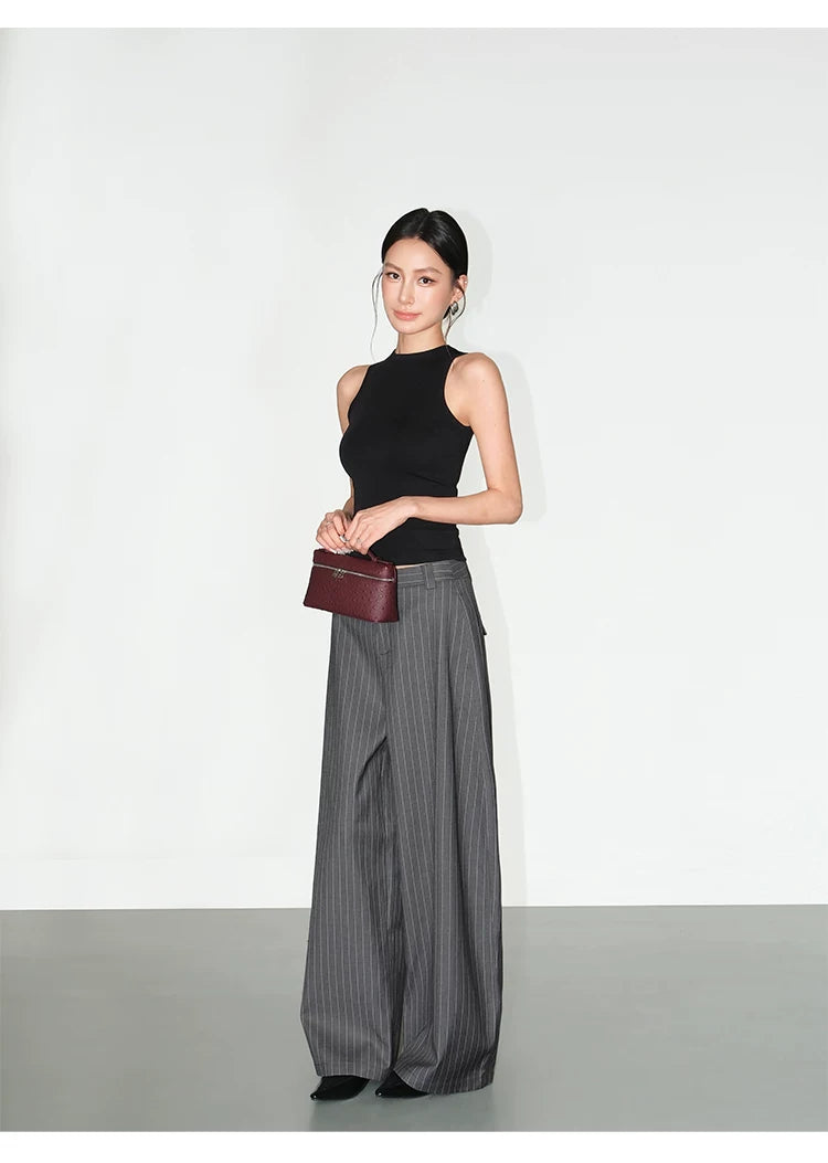 NEVA HU Crew Neck Slim-fit Camisole Vest