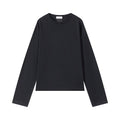 VLABMADE Vintage Embroidery Single Stitch Crew Neck Long Sleeve