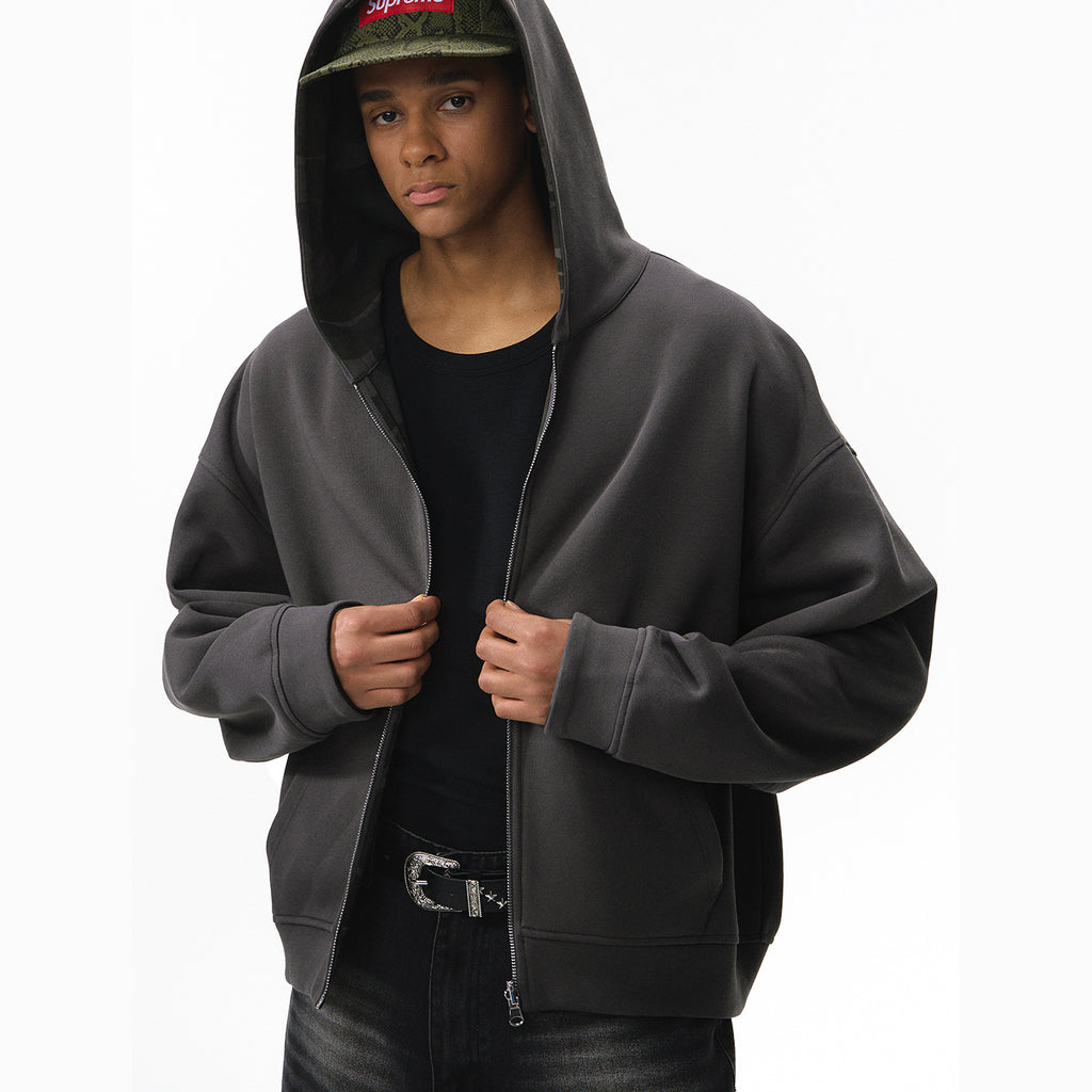 Inflation Camouflage Double Sided Zip Jacket