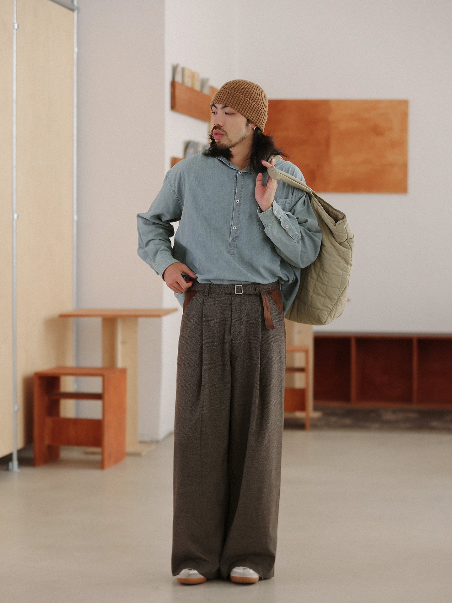 NOEARS Vintage Loose Straight Casual Pants