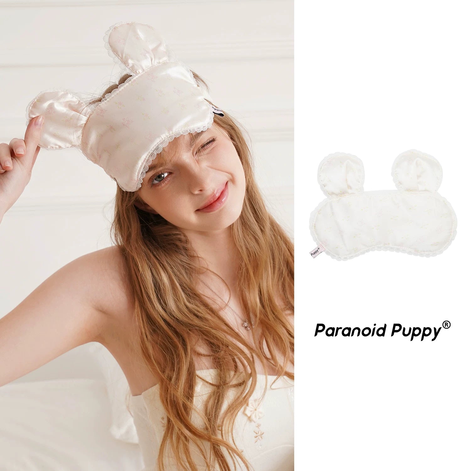PP Floral Bear Ear Blindfold