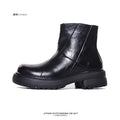 SHENLV STUDIO Height-increasing Thick-soled Upturned Martin Boots Leather Shoes