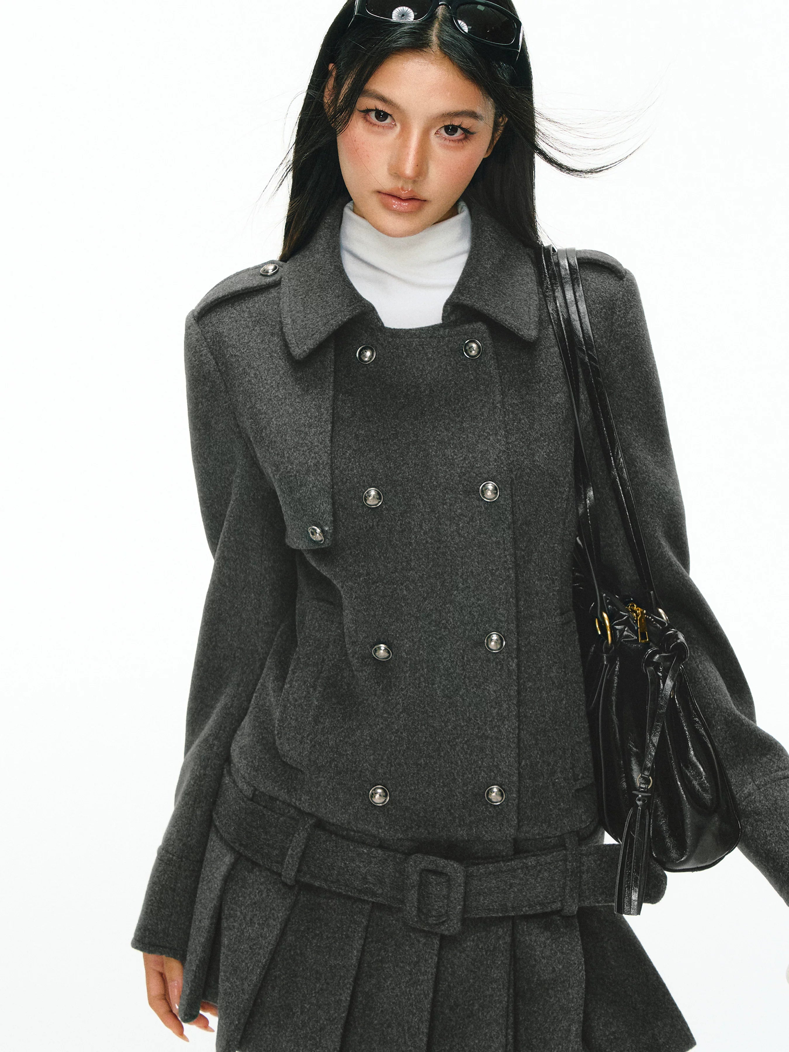 Ariseism Retro High-end Tweed Dress