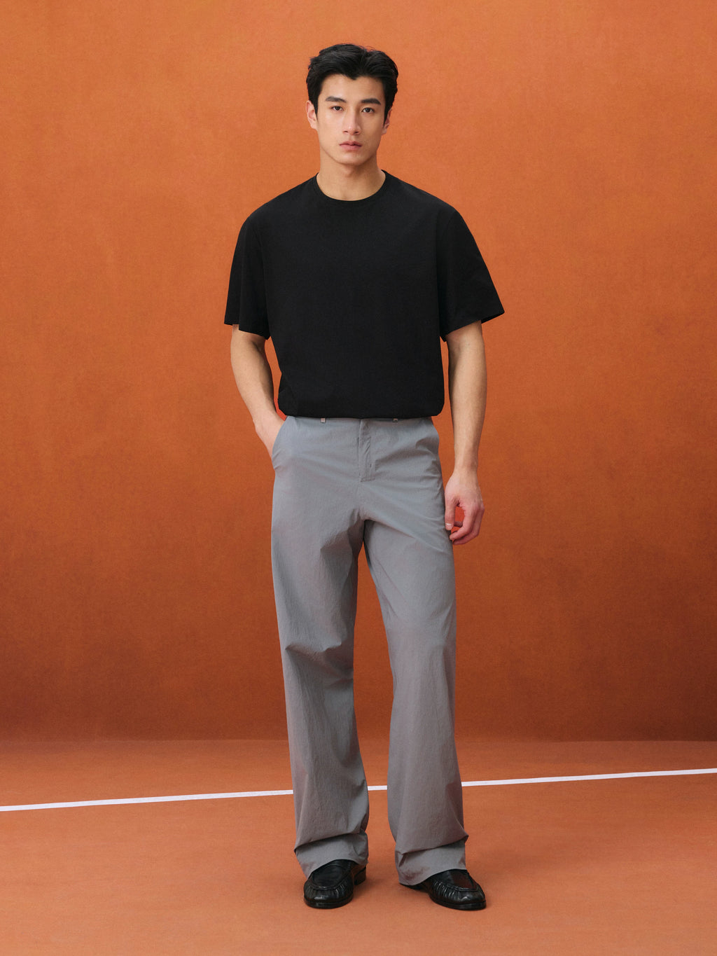 NO LOGO Loose Straight Light and Quick-drying Trousers
