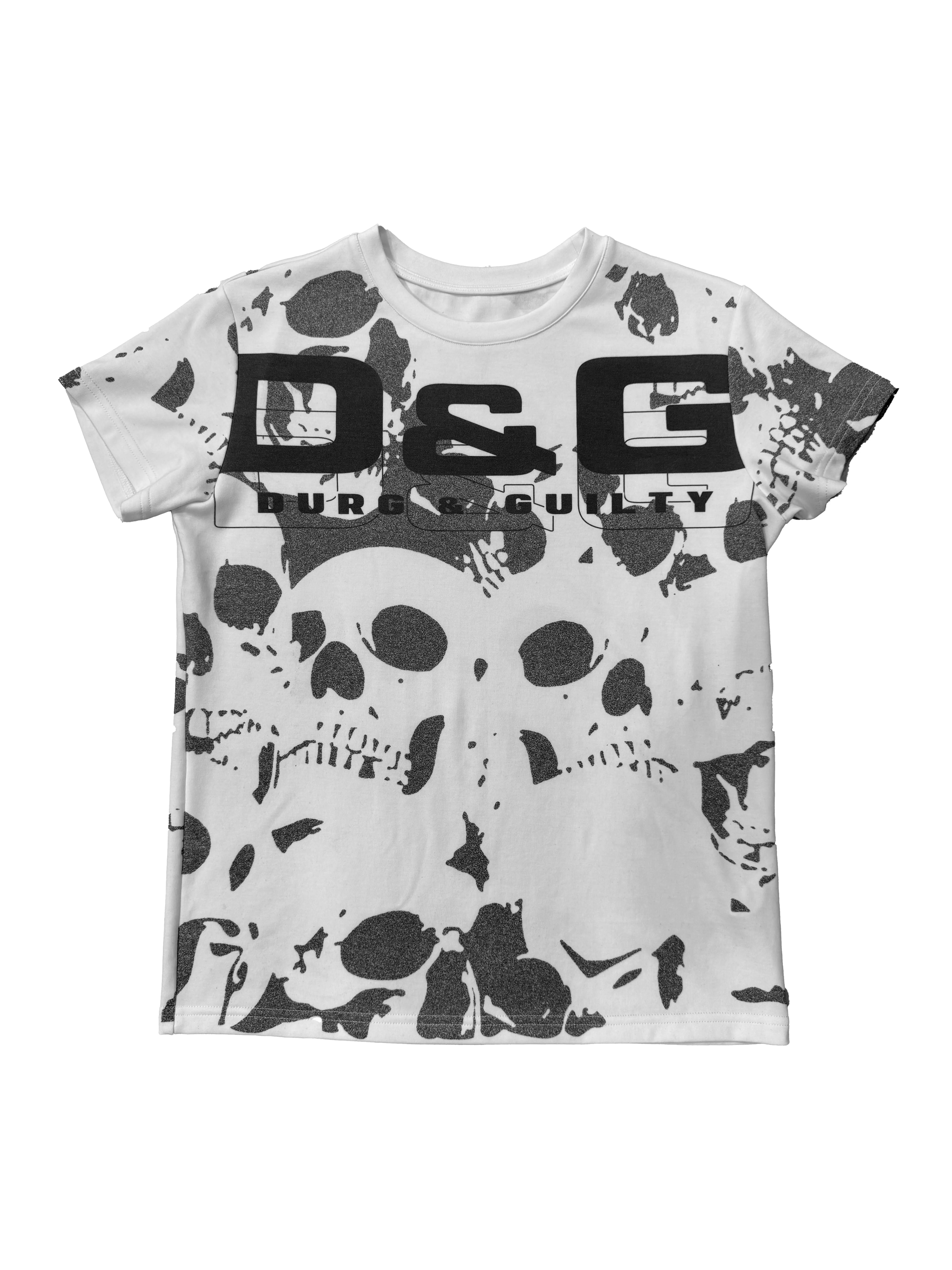 No E Mosen Skull Full of Printed Shoulder Tee