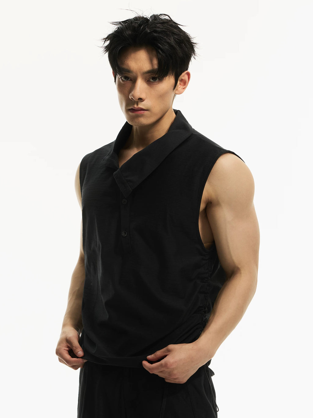 DAY NY Casual Pleated Waist Vest
