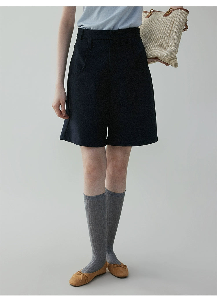 VOOE Korean Loose Casual Suit Five-point Pants