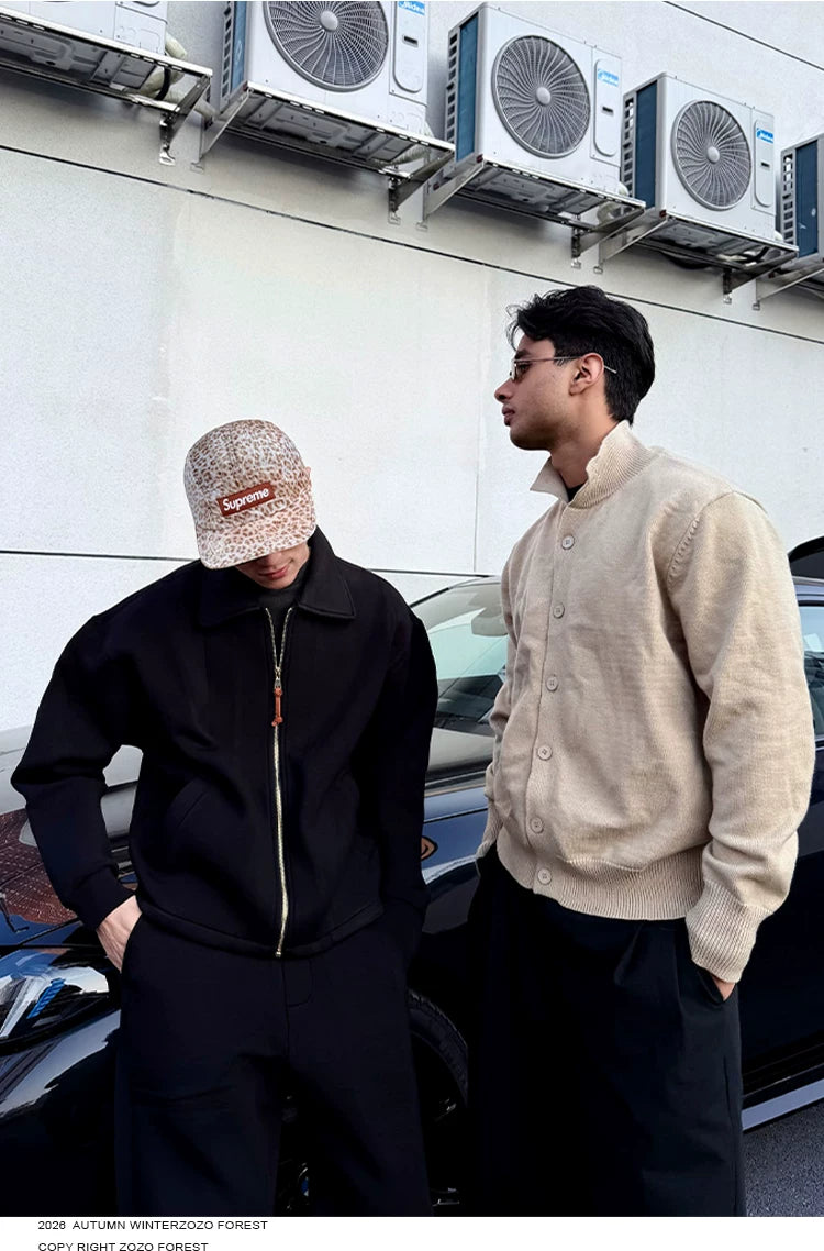 ZOZOFOREST Hourglass Stand-up Collar Thermal Sweater