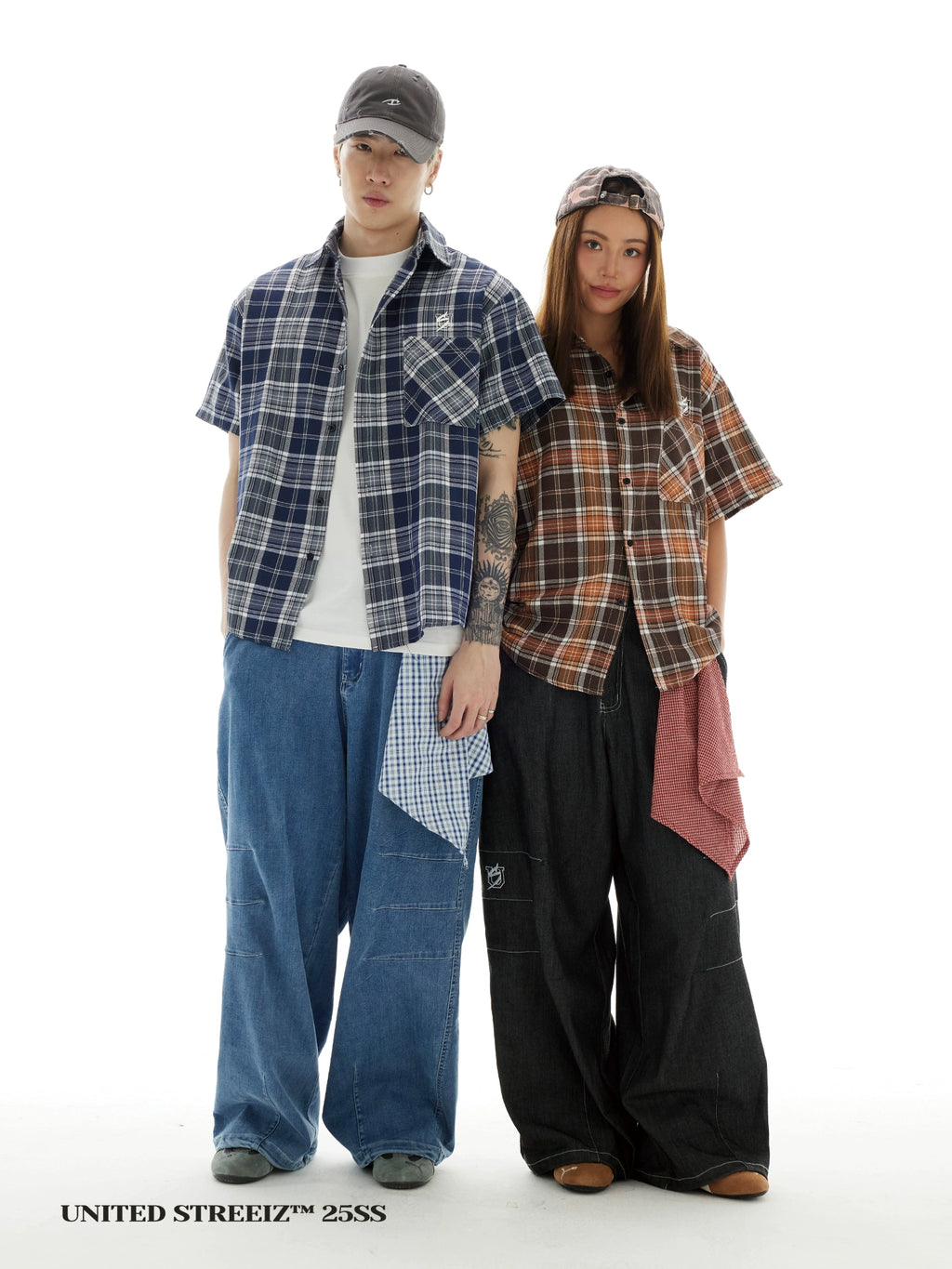 US Vintage Loose Hip Hop Drawstring Trousers