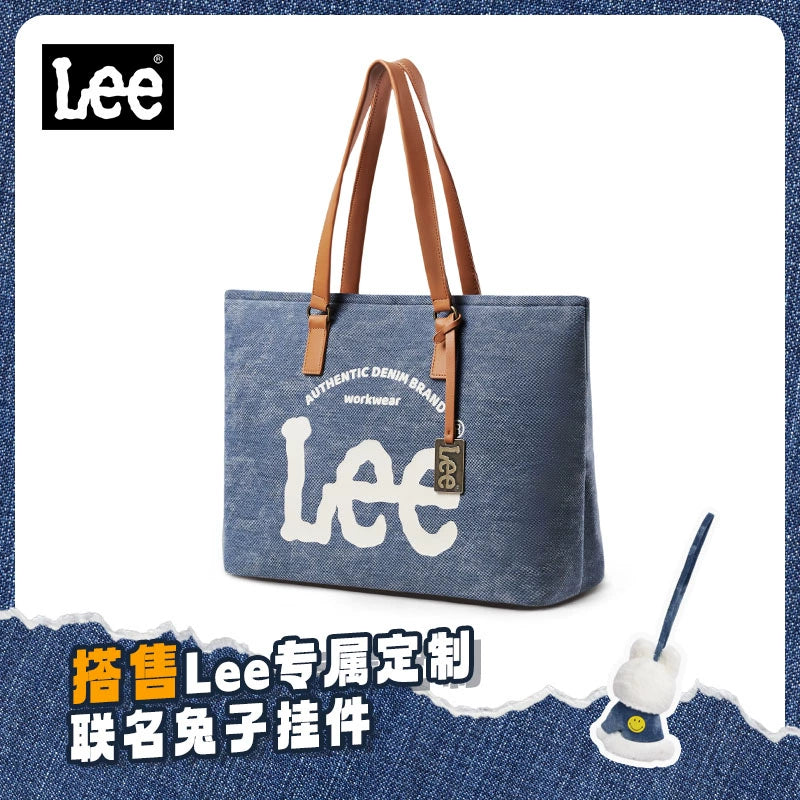 Lee Denim Casual Large Capacity Tote Bag