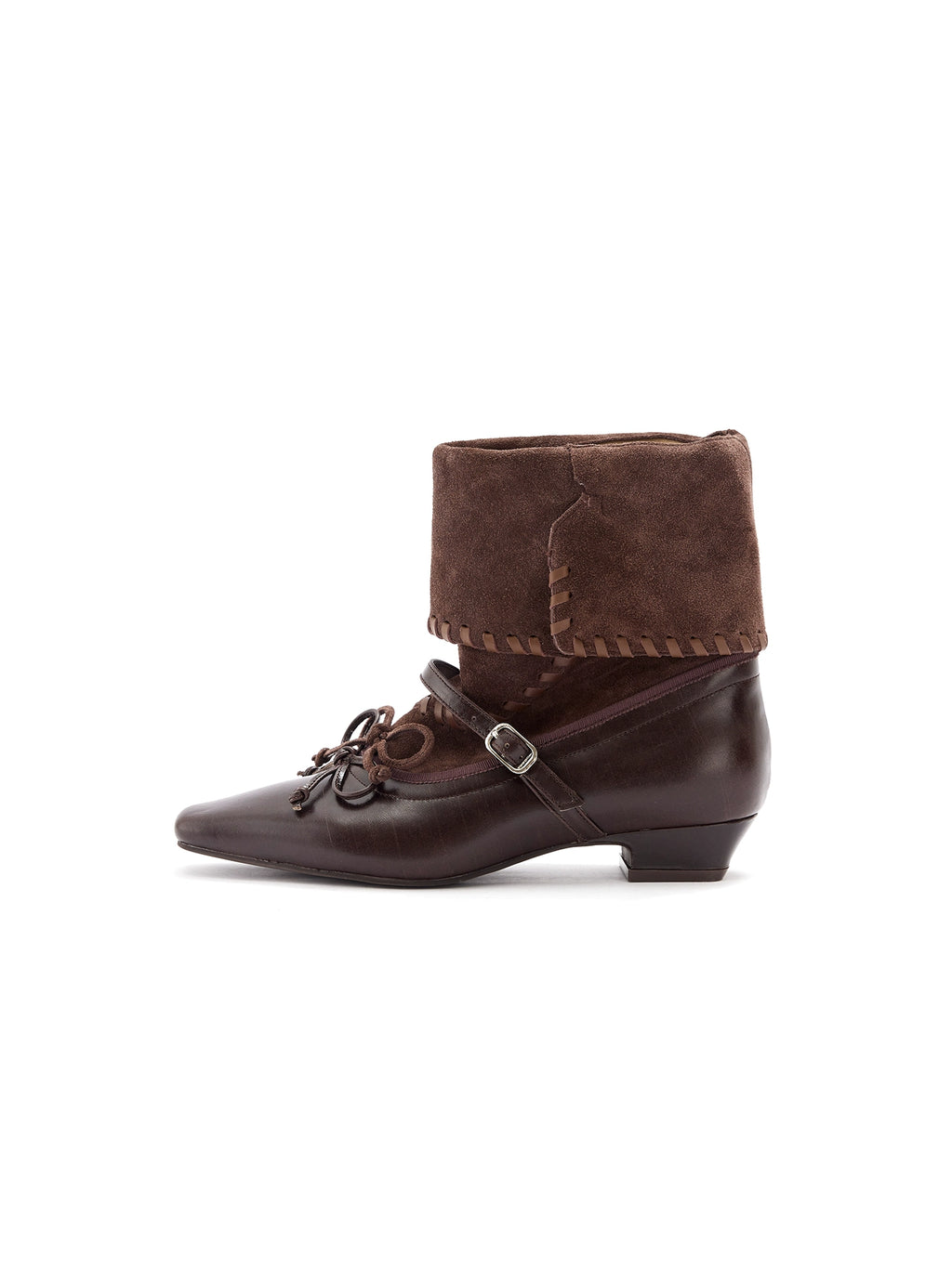 Milooey Leather Platform Boots