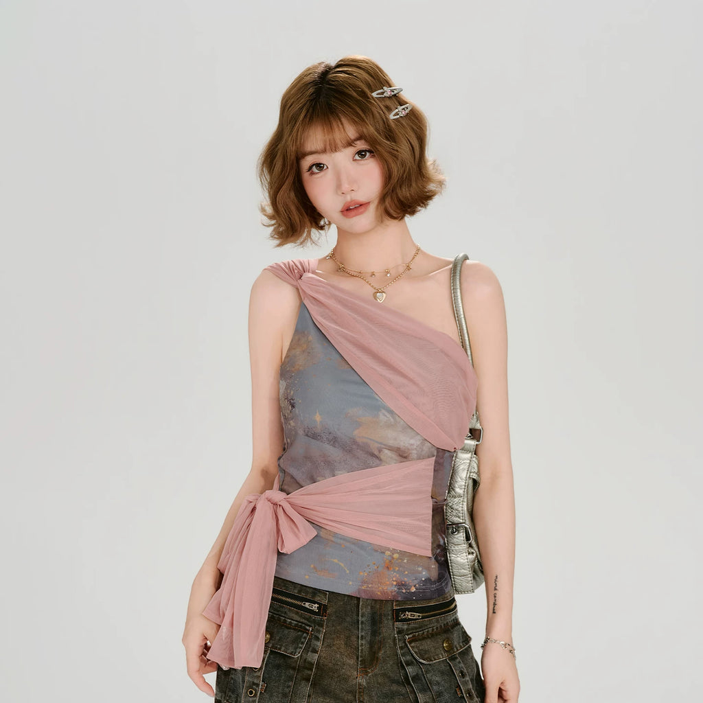 Girlyhalo Slim Fit Mesh Vest