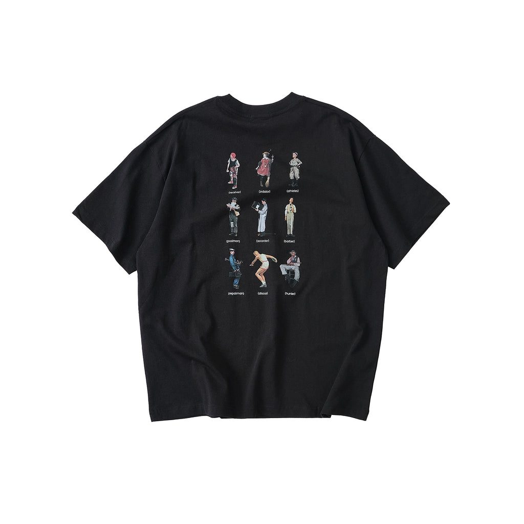 LIVINGTOWN Behind Fun Print Casual Loose Tee