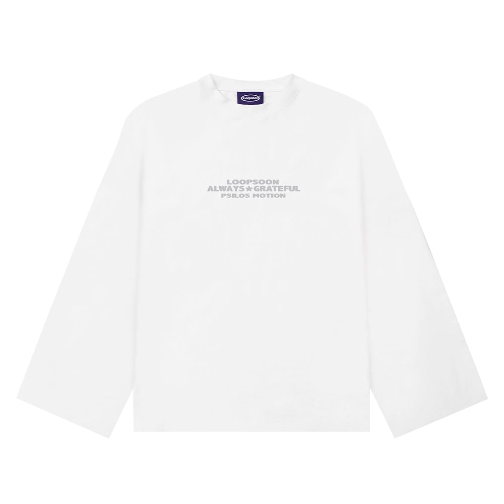 Loopsoon Back Letter Print Old Tee