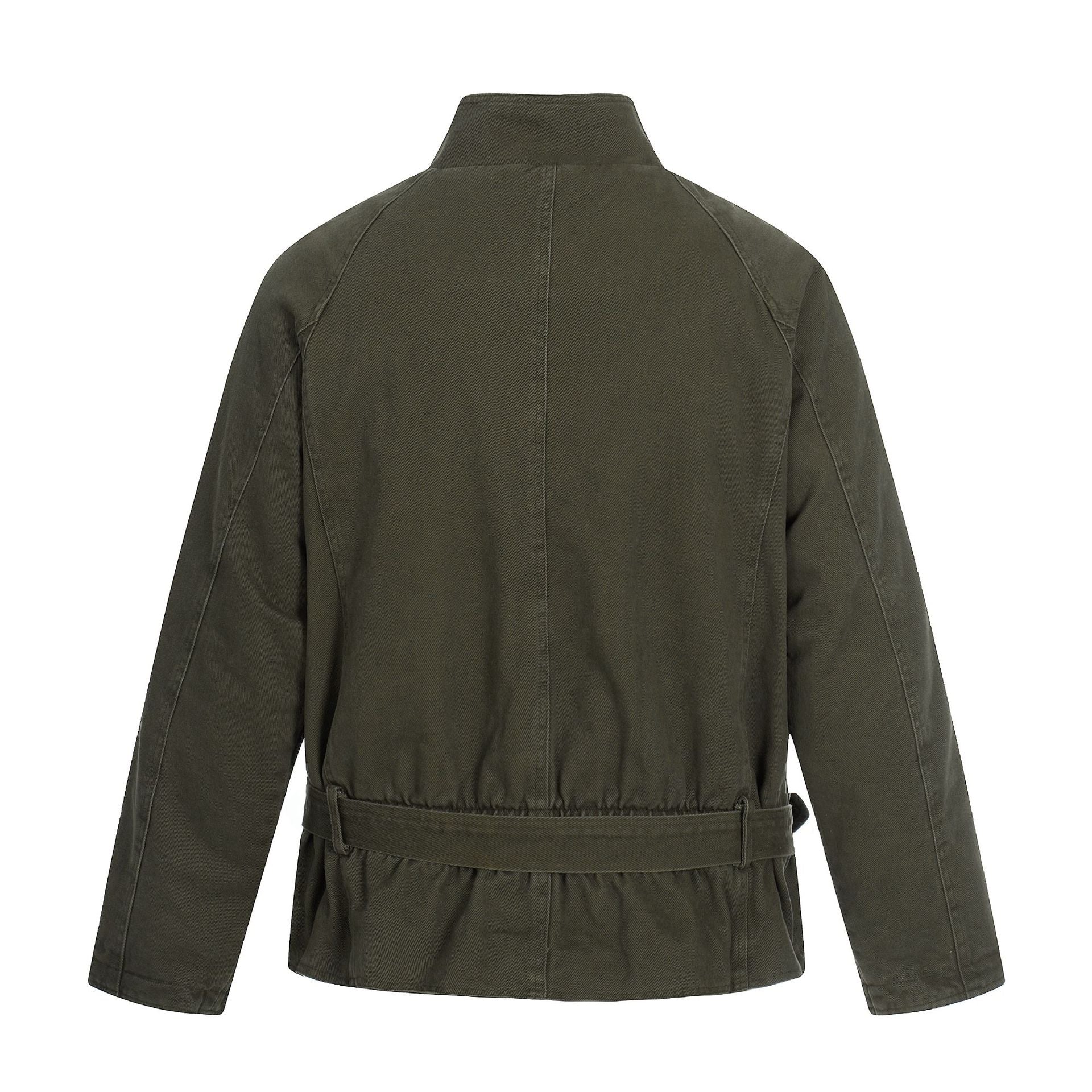 11KN buckle strap retro coat