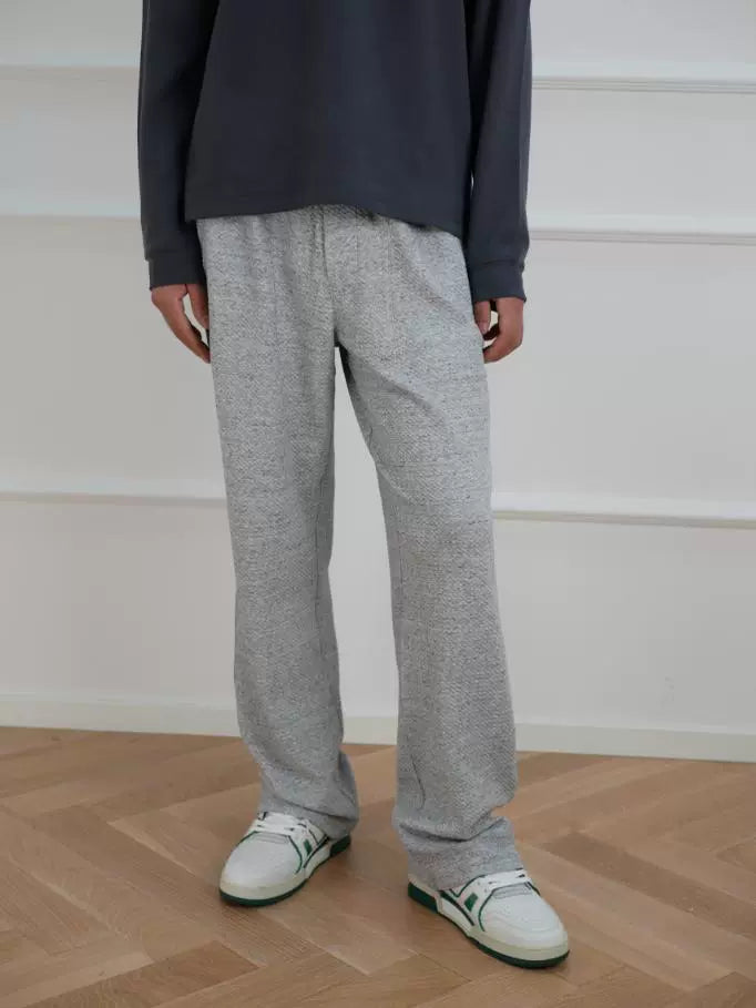 NO LOGO Loose Straight Sweatpants