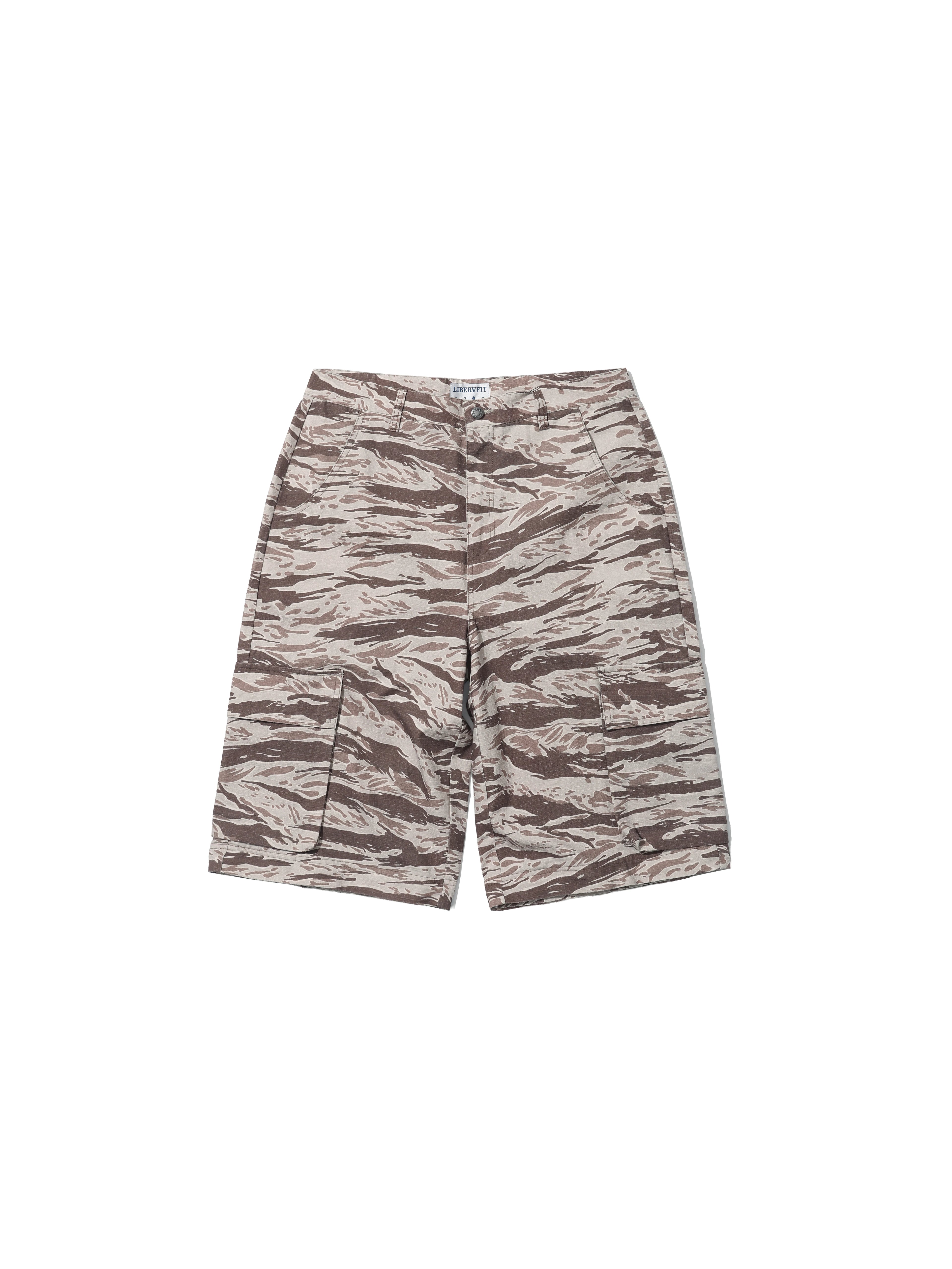 LIBERAFIT Tiger Pattern Camouflage Multi-stage Removable Tooling Shorts