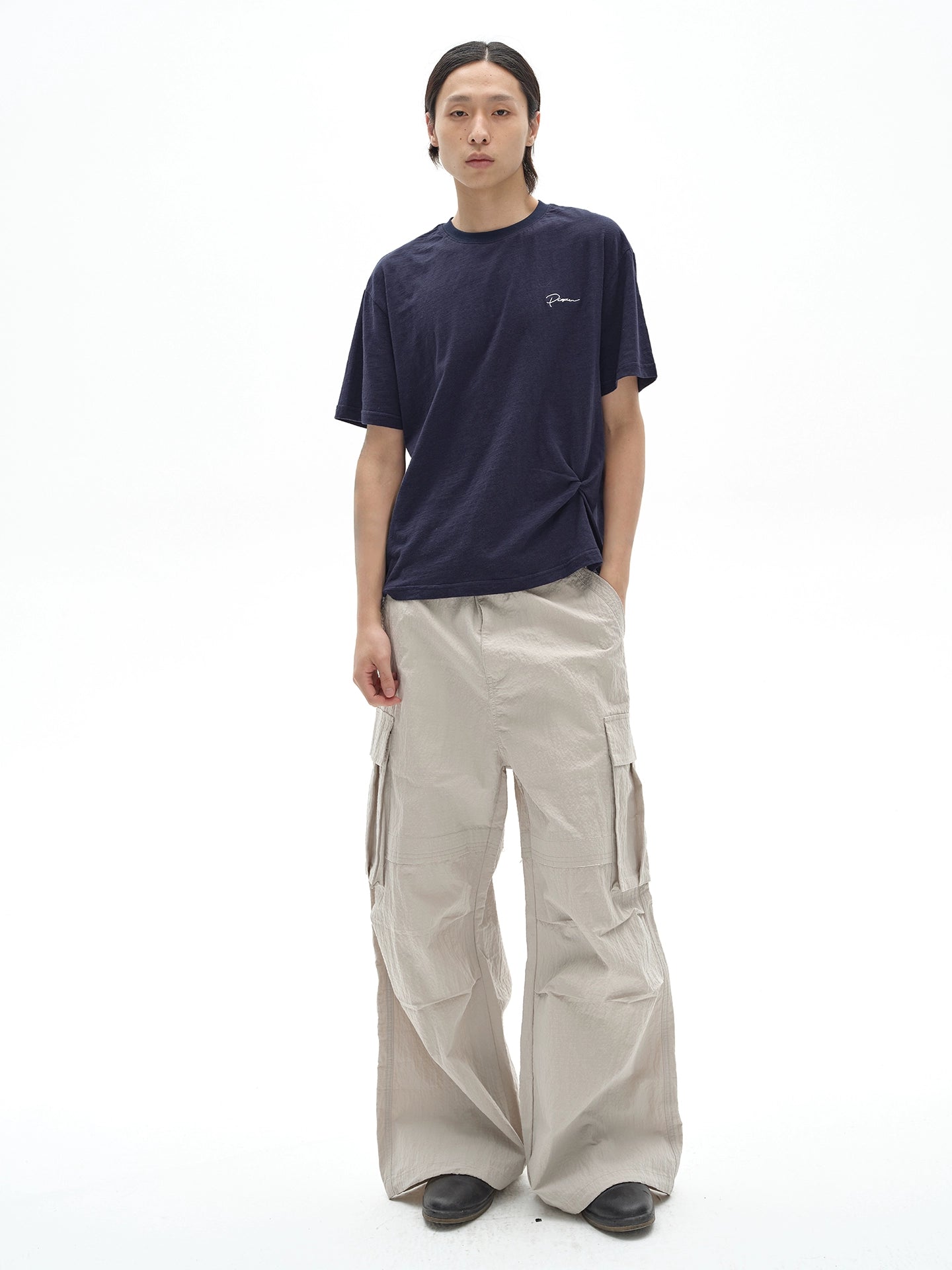 POH Rose Twisted Structure Casual Tee